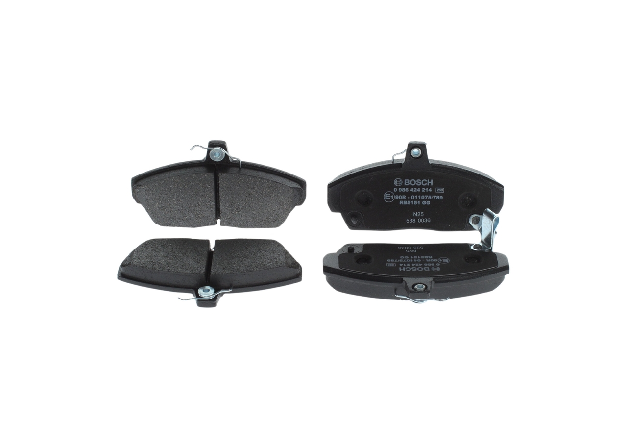 Brake Pad Set, disc brake - 0 986 424 214 BOSCH