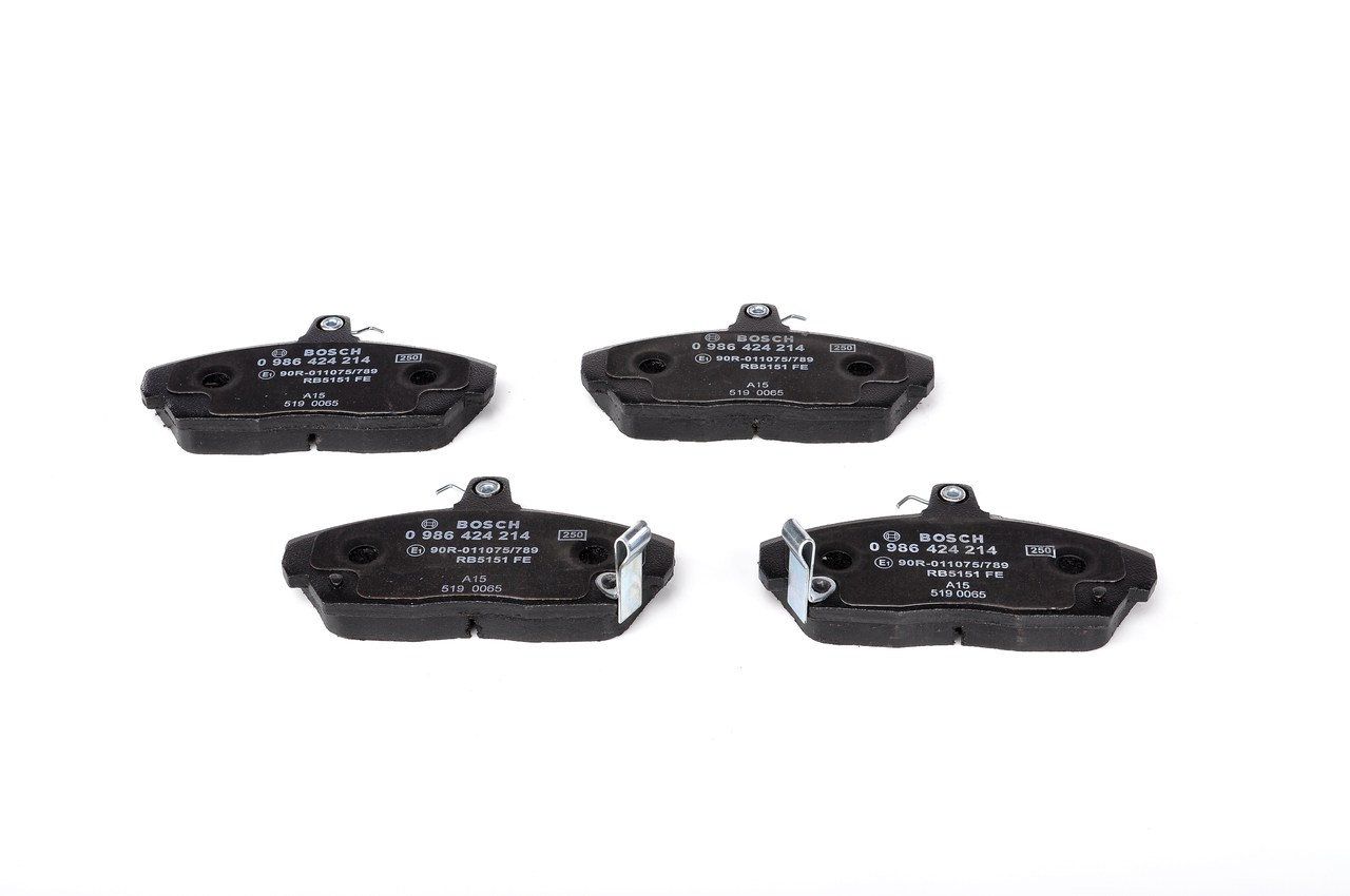 Brake Pad Set, disc brake - 0 986 424 214 BOSCH