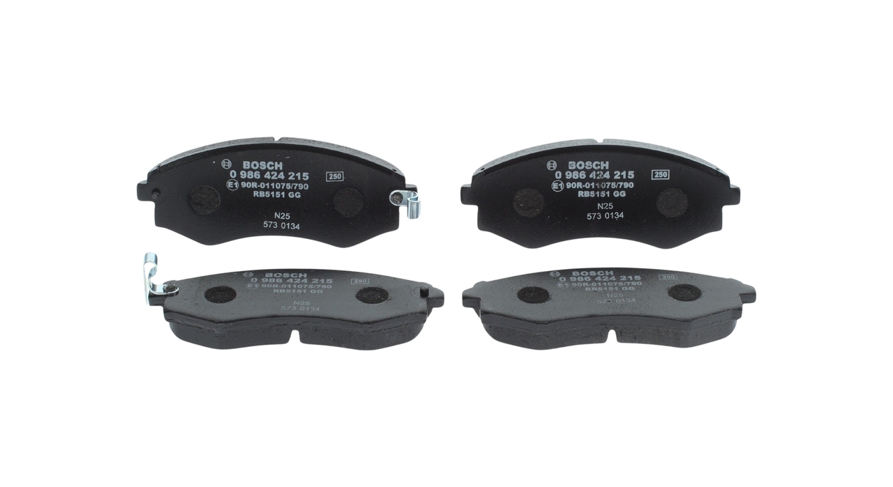 Brake Pad Set, disc brake - 0 986 424 215 BOSCH