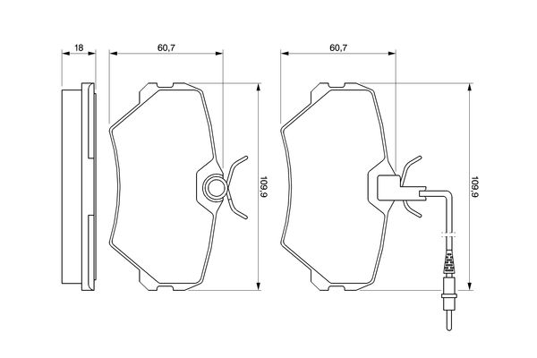 Brake Pad Set, disc brake - 0 986 424 217 BOSCH