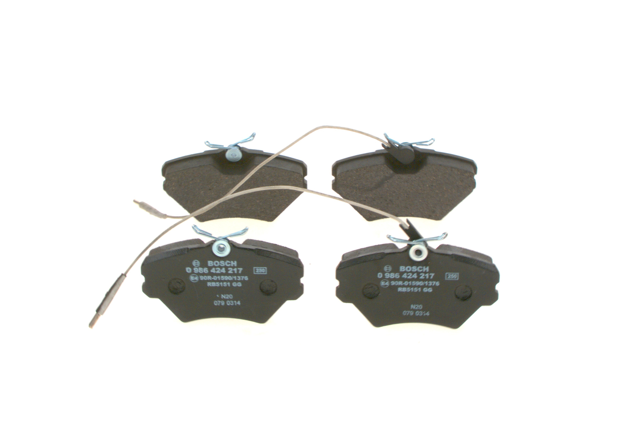 Brake Pad Set, disc brake - 0 986 424 217 BOSCH
