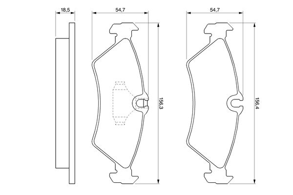 Brake Pad Set, disc brake - 0 986 424 219 BOSCH