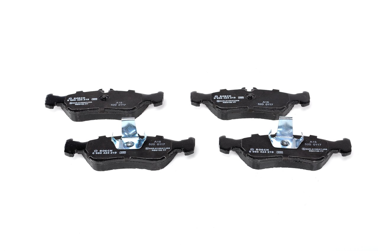 Brake Pad Set, disc brake - 0 986 424 219 BOSCH