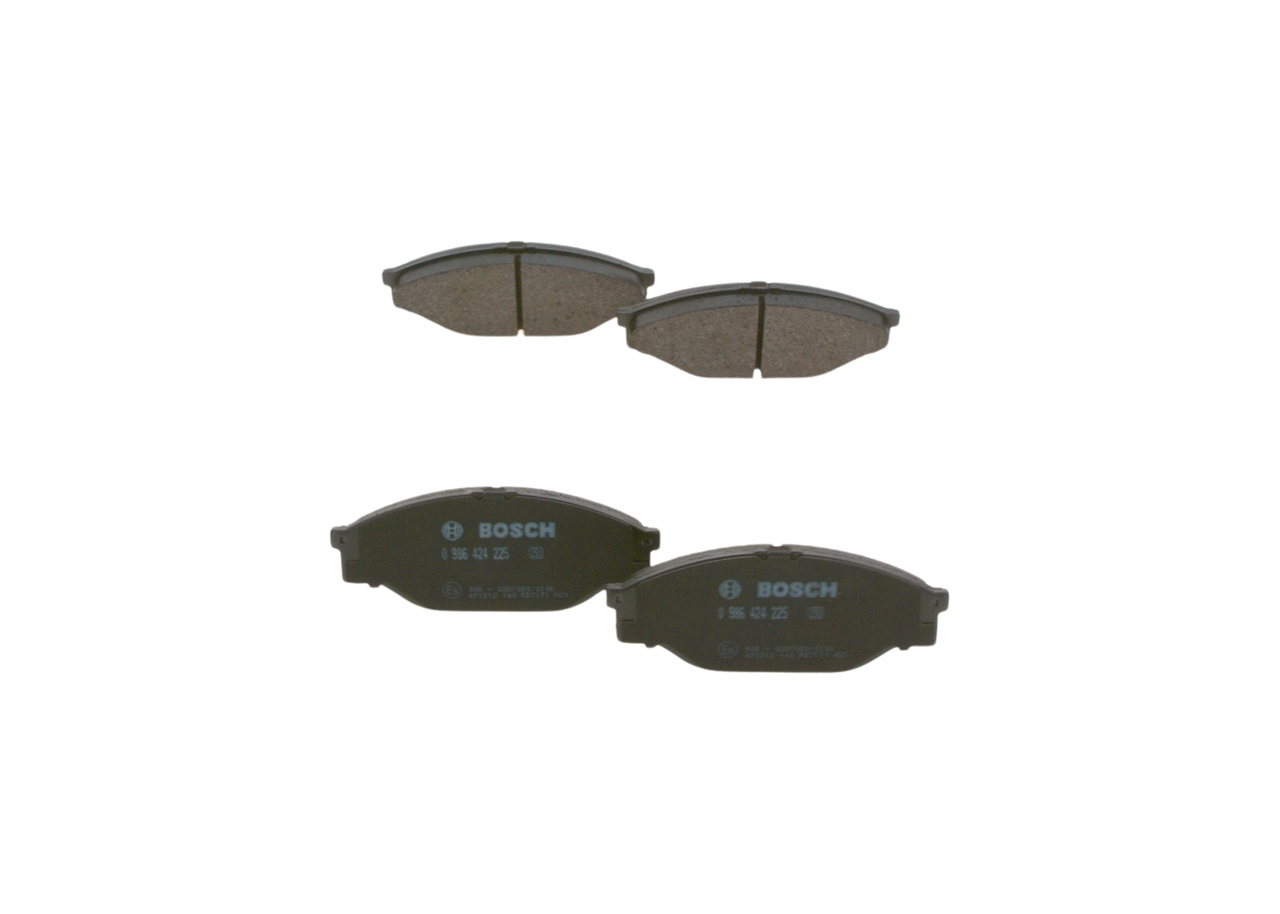 Brake Pad Set, disc brake - 0 986 424 225 BOSCH