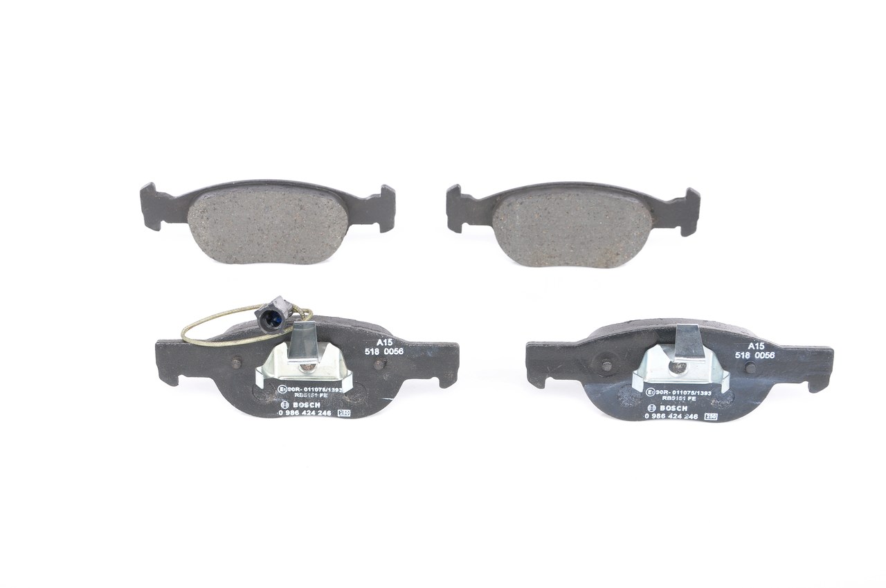 Brake Pad Set, disc brake - 0 986 424 246 BOSCH