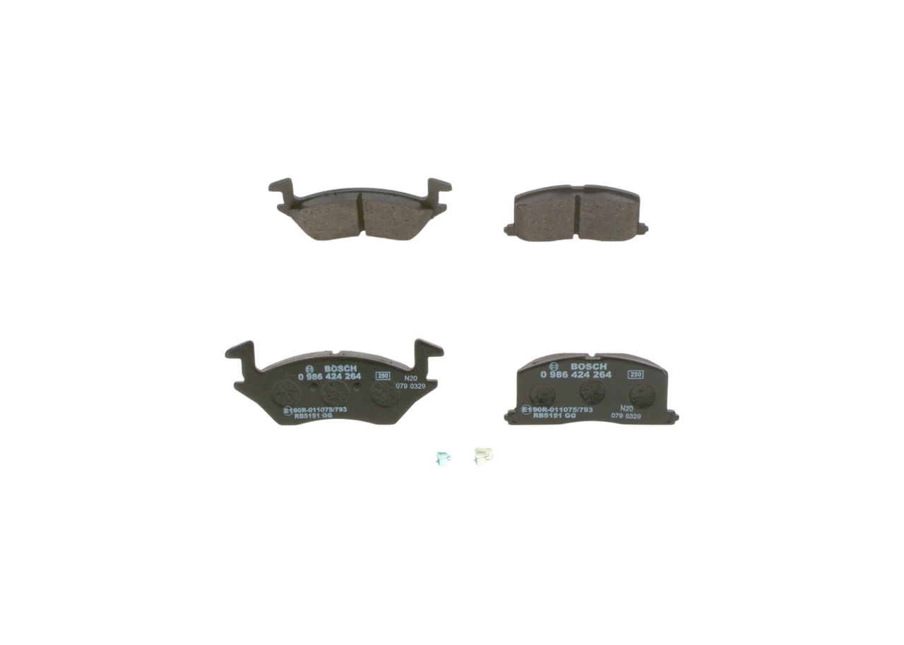 Kit pastiglie freno, Freno a disco - 0 986 424 264 BOSCH