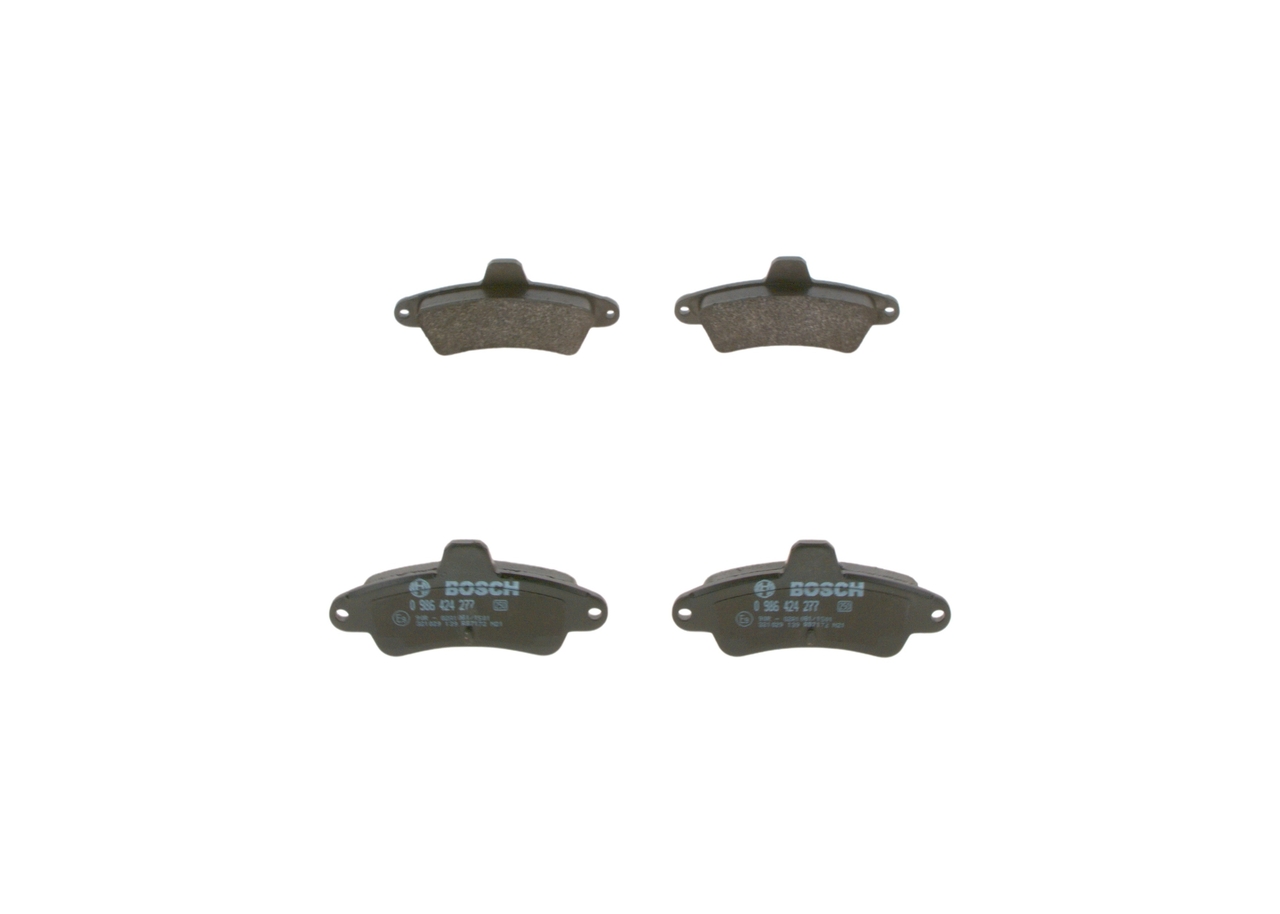 Brake Pad Set, disc brake - 0 986 424 277 BOSCH