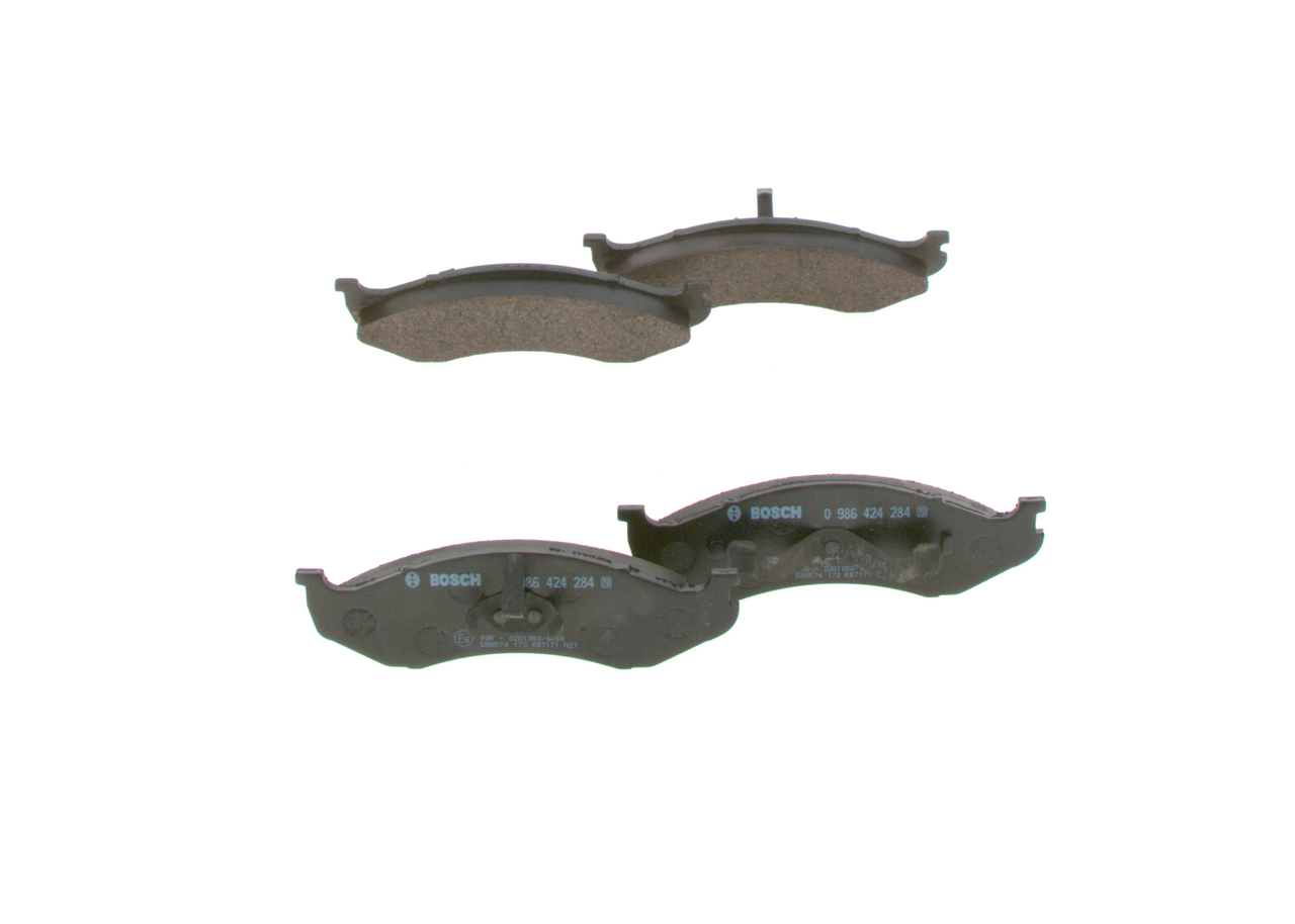 Brake Pad Set, disc brake - 0 986 424 284 BOSCH