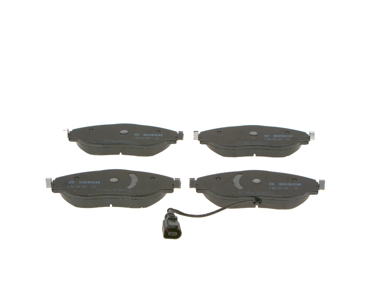 Brake Pad Set, disc brake - 0 986 424 285 BOSCH