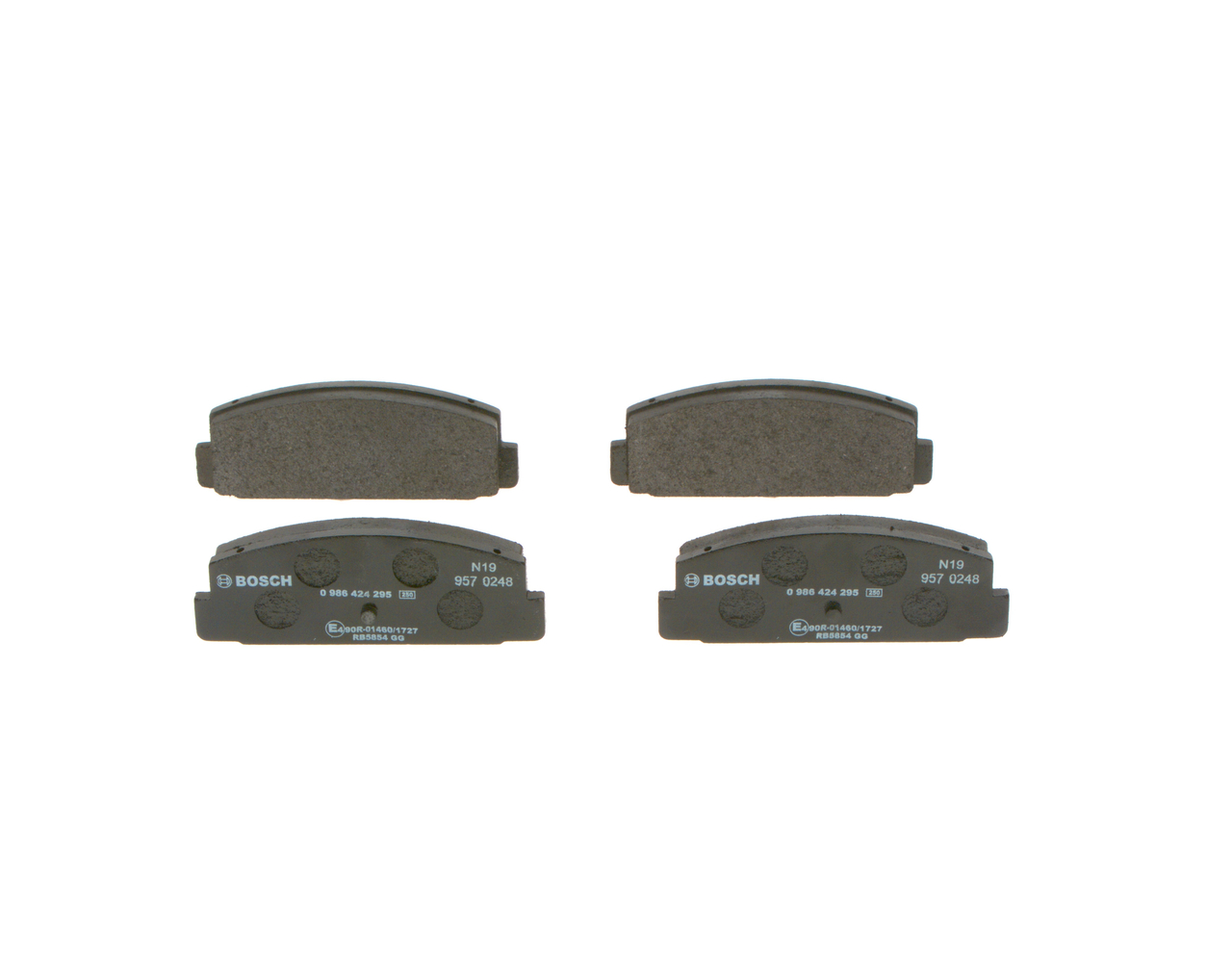 Brake Pad Set, disc brake - 0 986 424 295 BOSCH