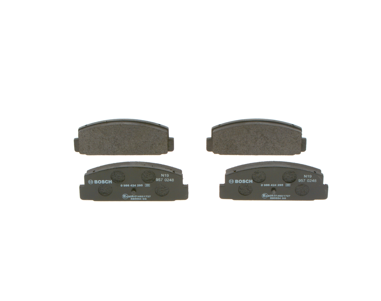 Комплект тормозных колодок, дисковый тормоз - 0 986 424 295 BOSCH
