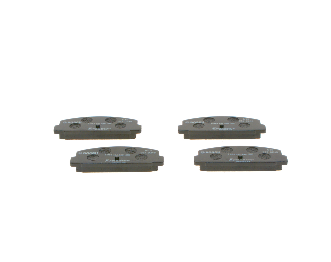Комплект тормозных колодок, дисковый тормоз - 0 986 424 295 BOSCH