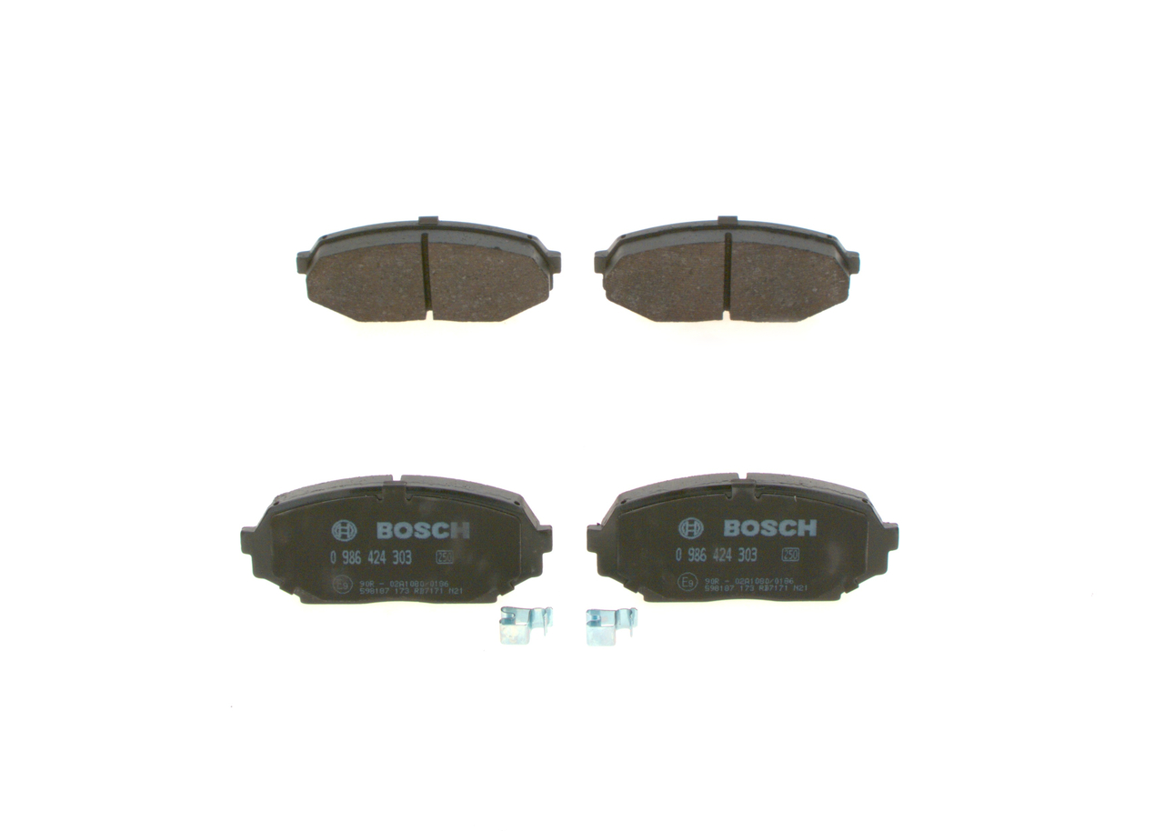 Brake Pad Set, disc brake - 0 986 424 303 BOSCH