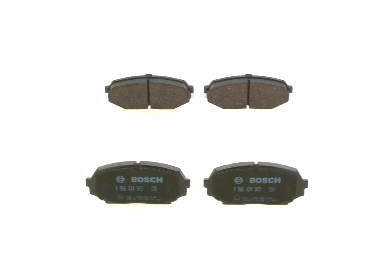 Brake Pad Set, disc brake - 0 986 424 303 BOSCH