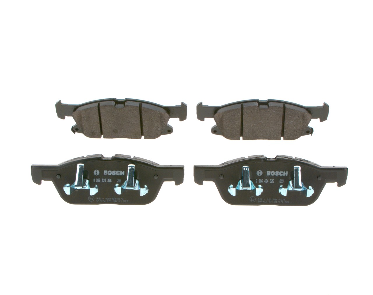 Brake Pad Set, disc brake - 0 986 424 326 BOSCH
