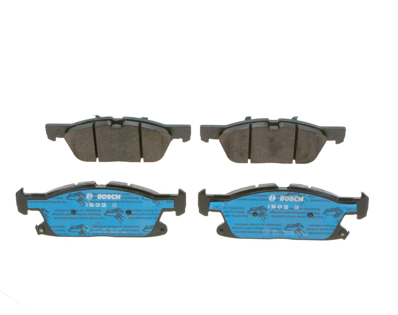 Kit pastiglie freno, Freno a disco - 0 986 424 326 BOSCH