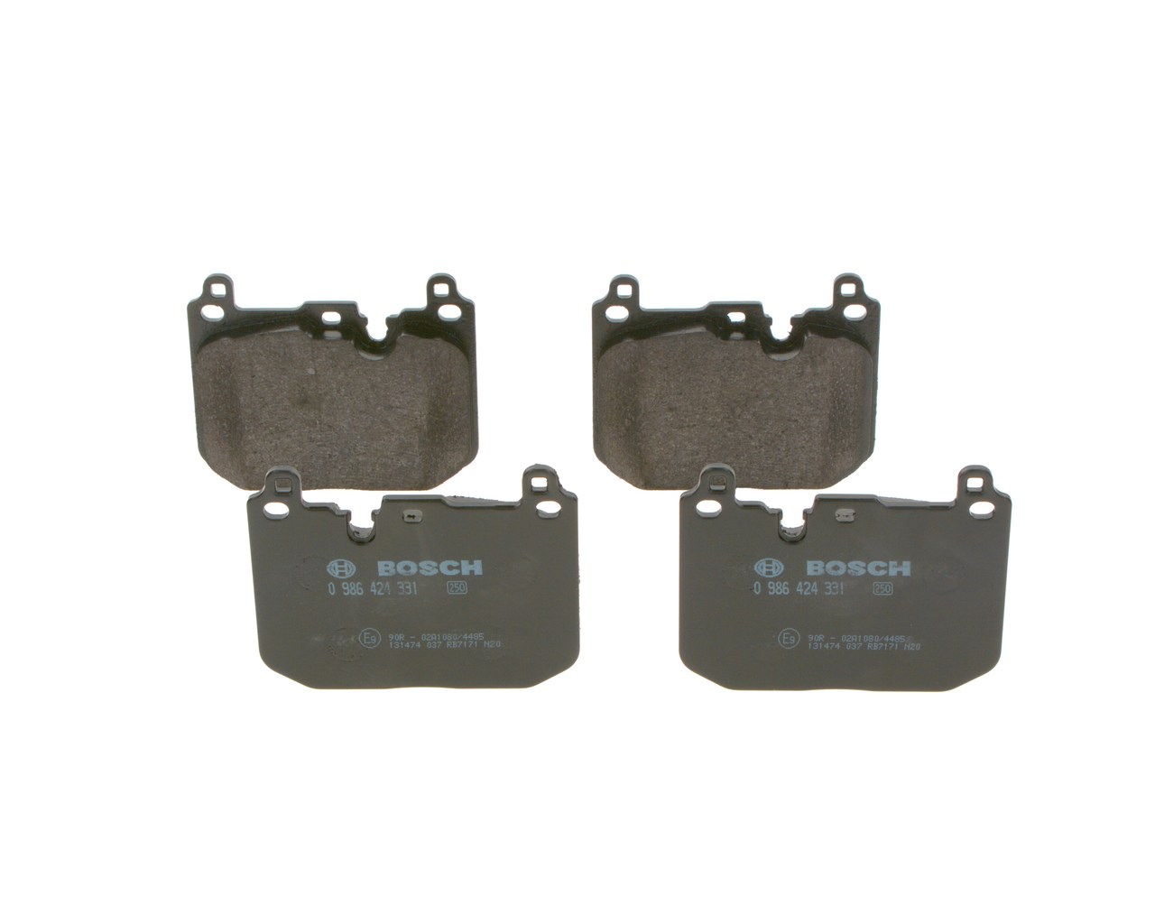 Комплект тормозных колодок, дисковый тормоз - 0 986 424 331 BOSCH