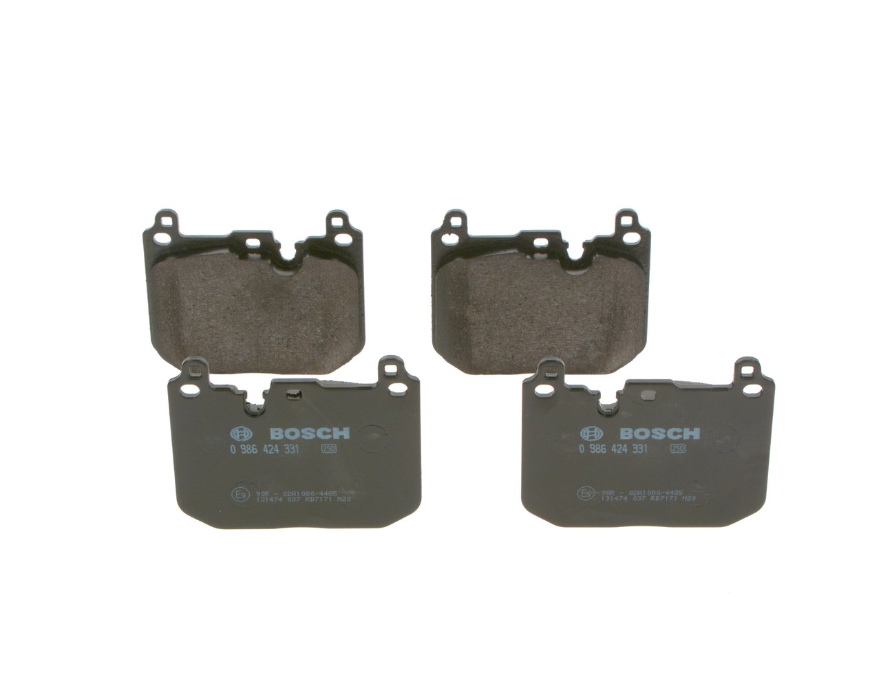Brake Pad Set, disc brake - 0 986 424 331 BOSCH