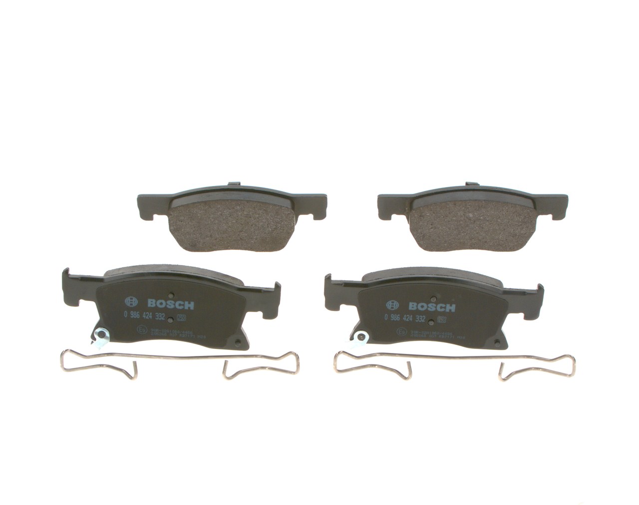 Brake Pad Set, disc brake - 0 986 424 332 BOSCH