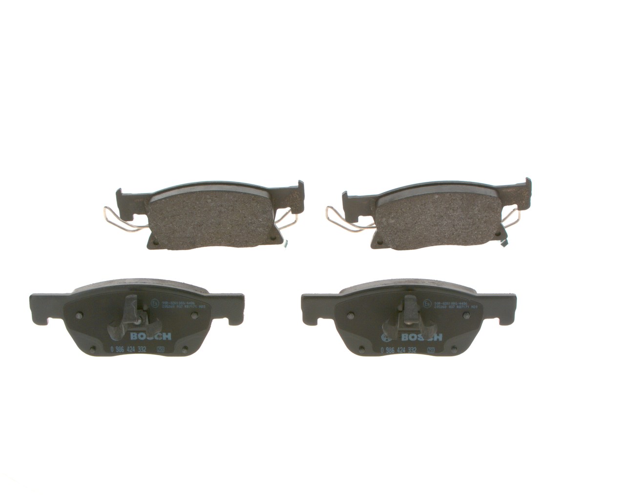 Brake Pad Set, disc brake - 0 986 424 332 BOSCH