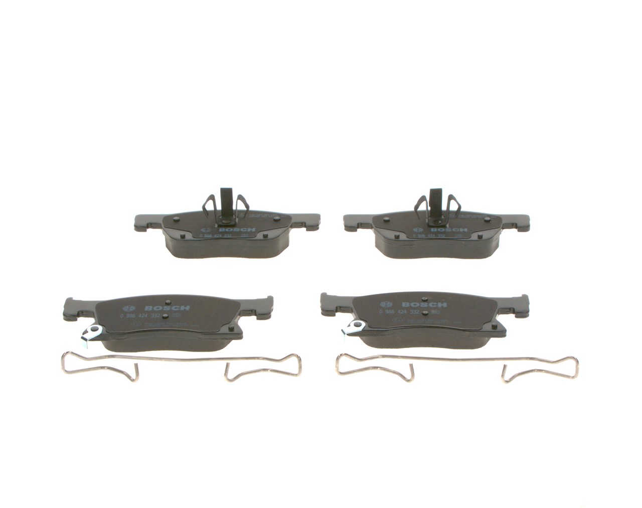 Brake Pad Set, disc brake - 0 986 424 332 BOSCH