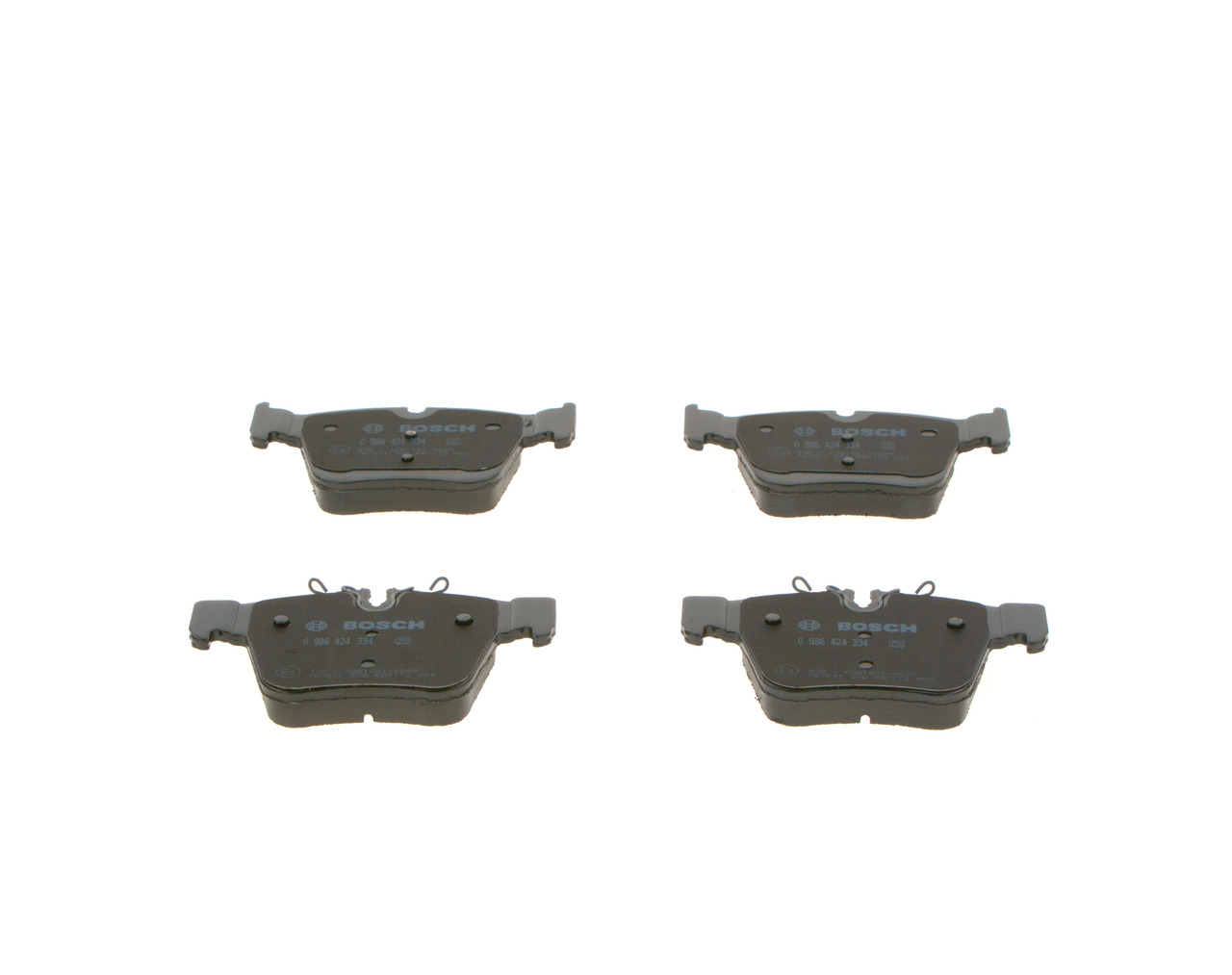 Brake Pad Set, disc brake - 0 986 424 334 BOSCH