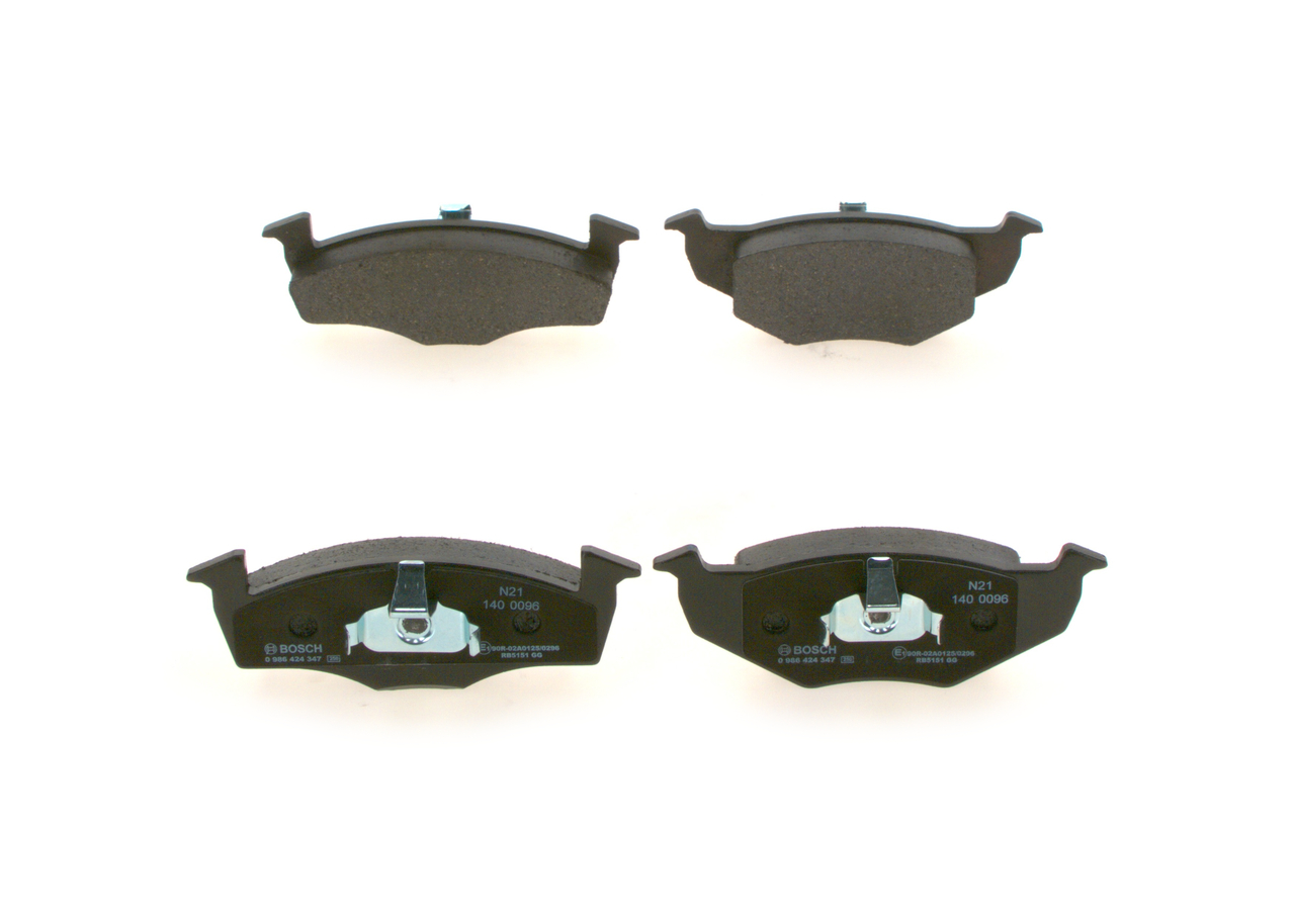 Brake Pad Set, disc brake - 0 986 424 347 BOSCH