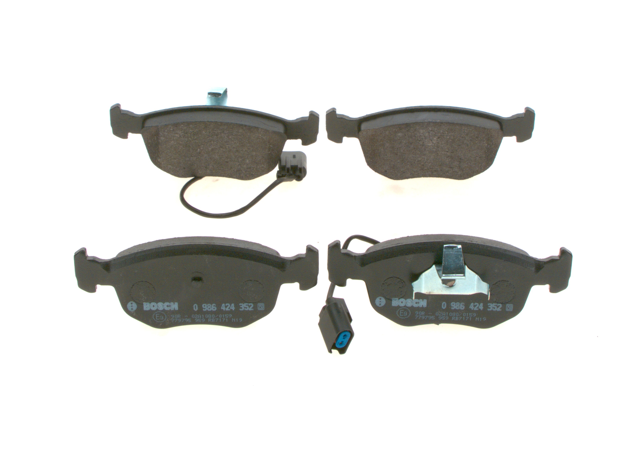 Комплект тормозных колодок, дисковый тормоз - 0 986 424 352 BOSCH