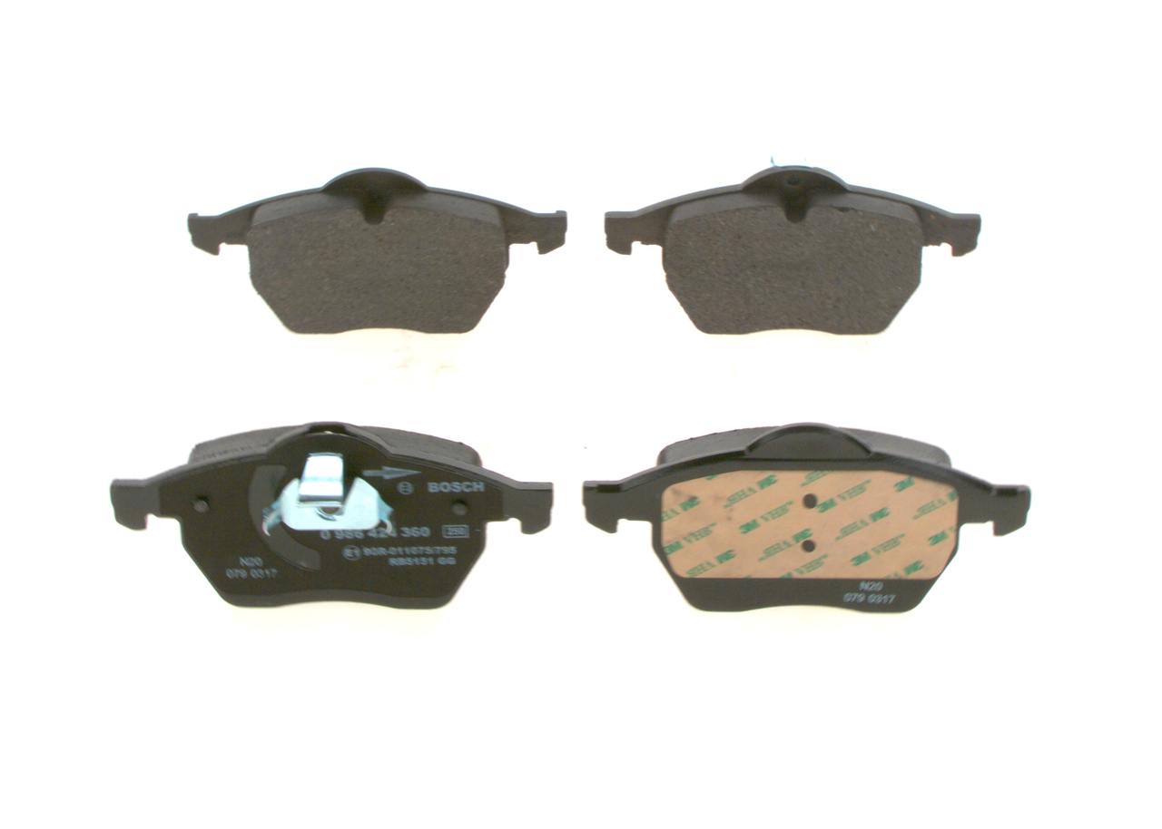 Brake Pad Set, disc brake - 0 986 424 360 BOSCH