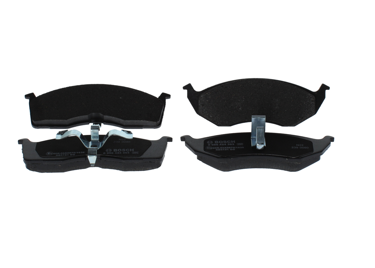 Brake Pad Set, disc brake - 0 986 424 363 BOSCH
