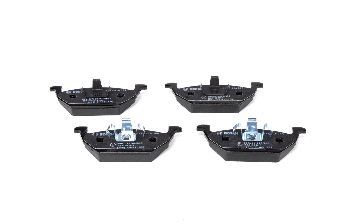 Brake Pad Set, disc brake - 0 986 424 364 BOSCH