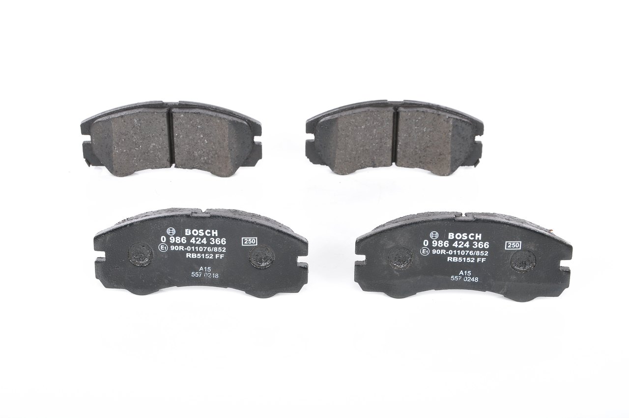 Brake Pad Set, disc brake - 0 986 424 366 BOSCH