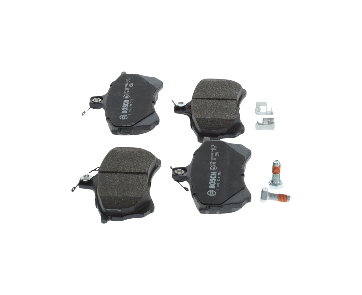 Brake Pad Set, disc brake - 0 986 424 370 BOSCH