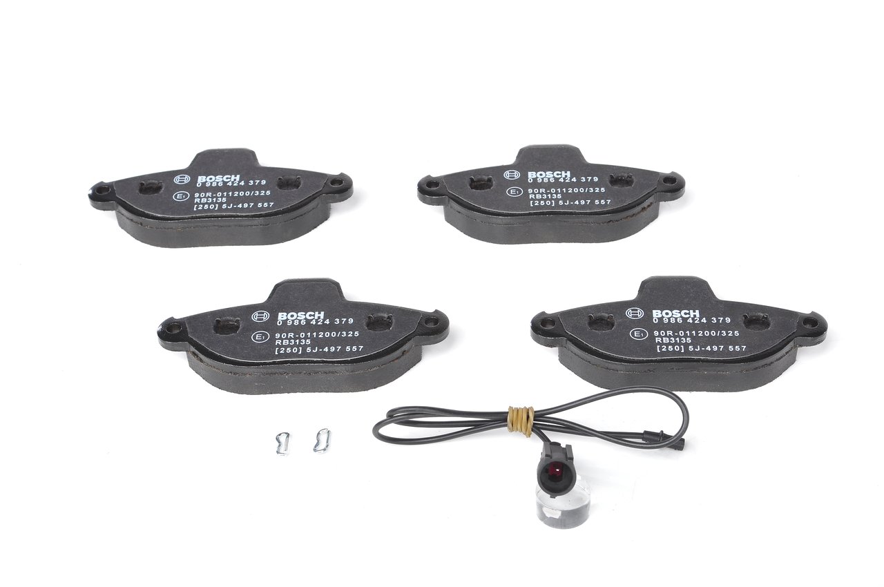 Brake Pad Set, disc brake - 0 986 424 379 BOSCH