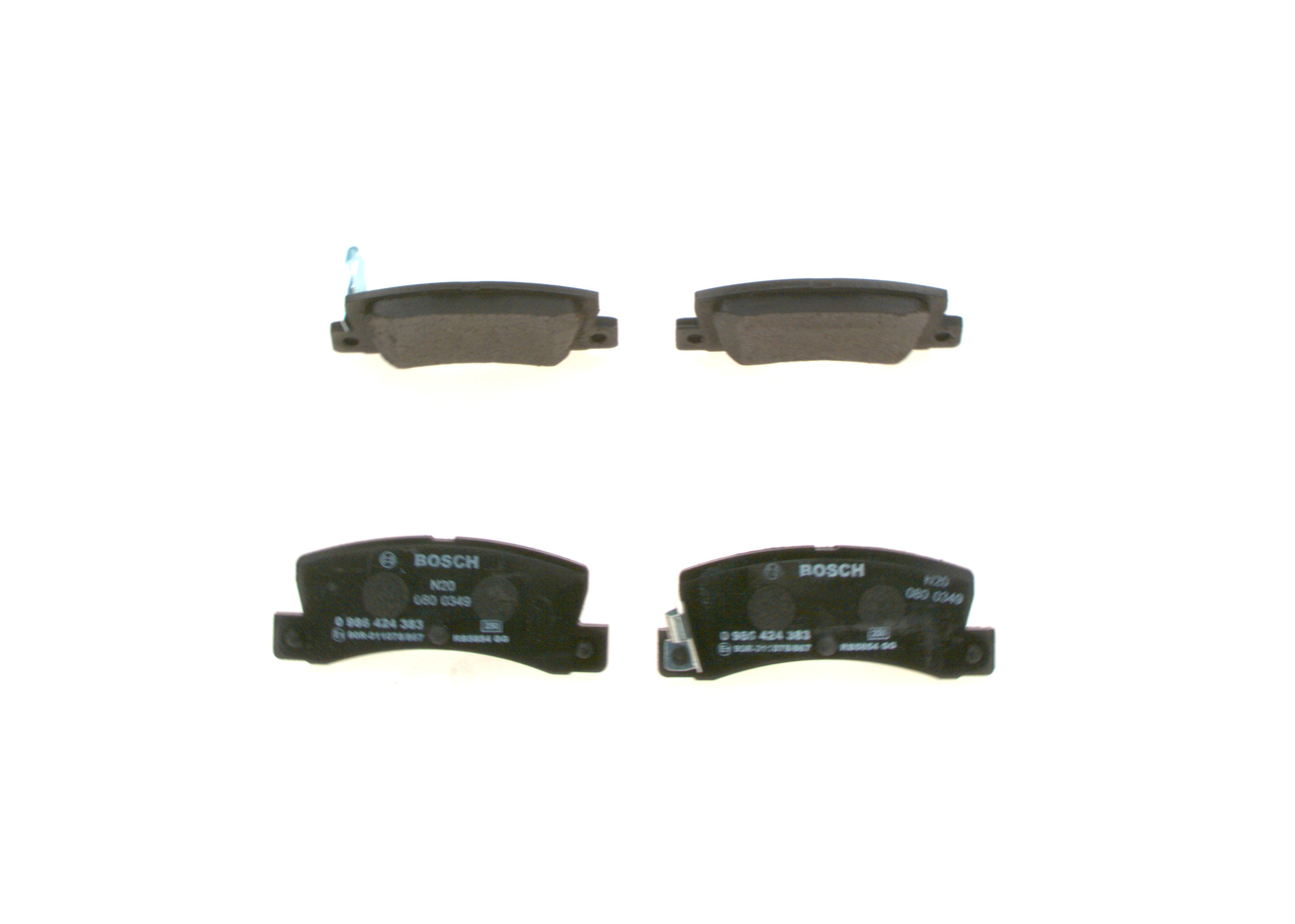 Brake Pad Set, disc brake - 0 986 424 383 BOSCH