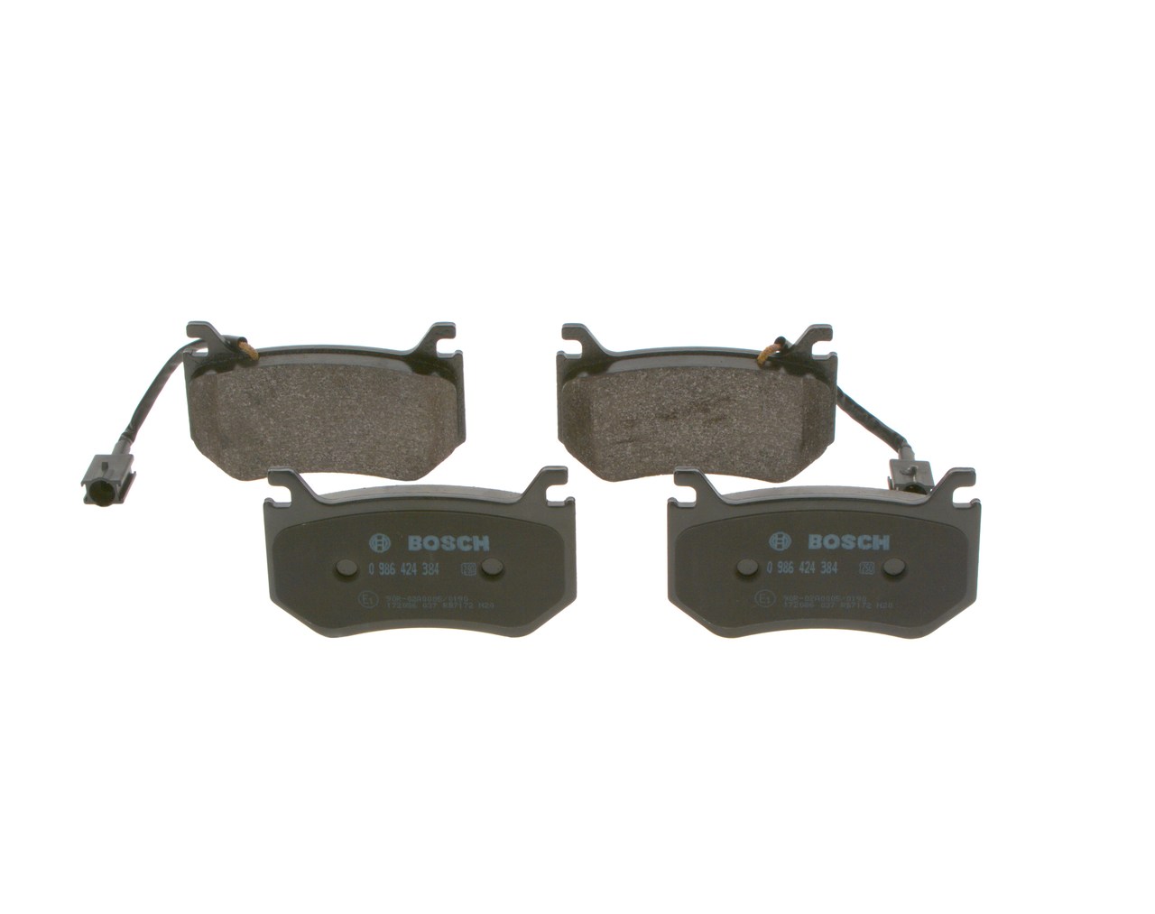 Kit pastiglie freno, Freno a disco - 0 986 424 384 BOSCH