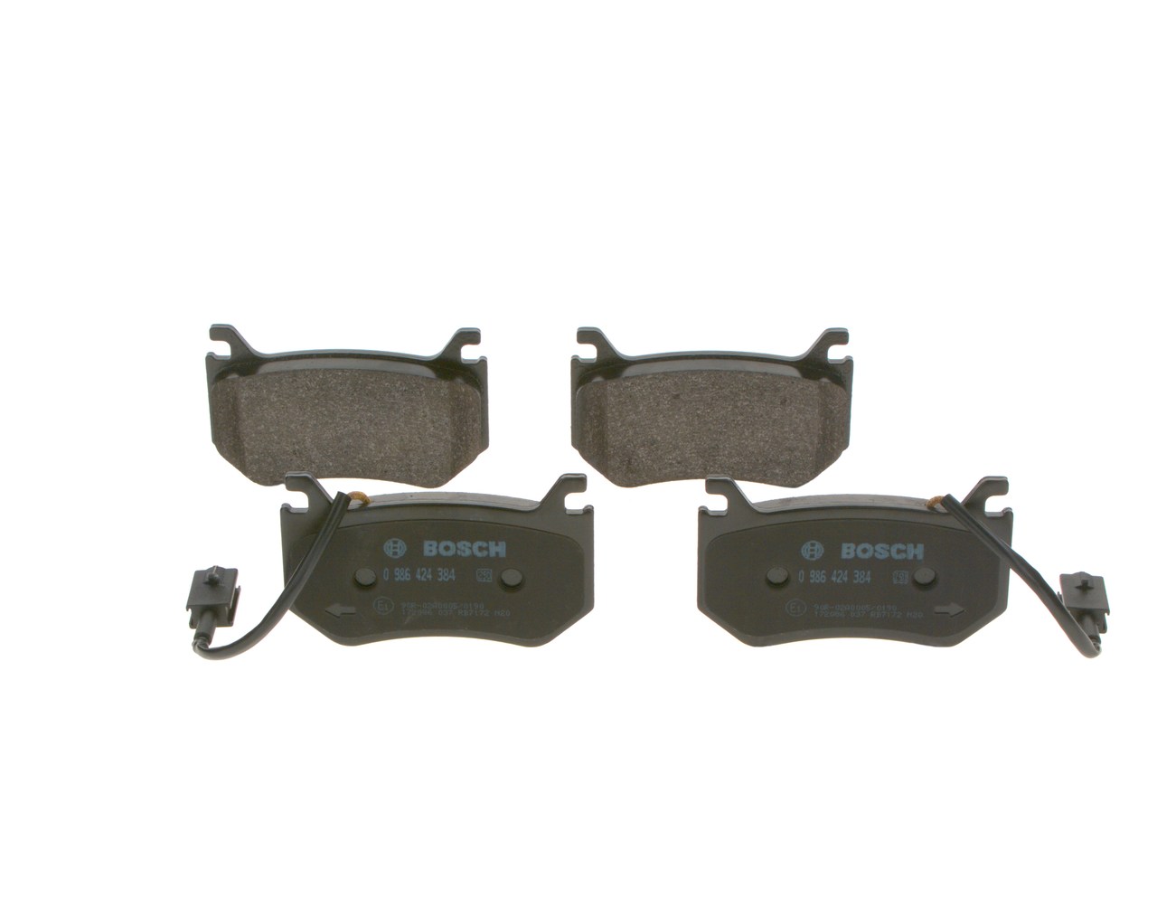 Kit pastiglie freno, Freno a disco - 0 986 424 384 BOSCH