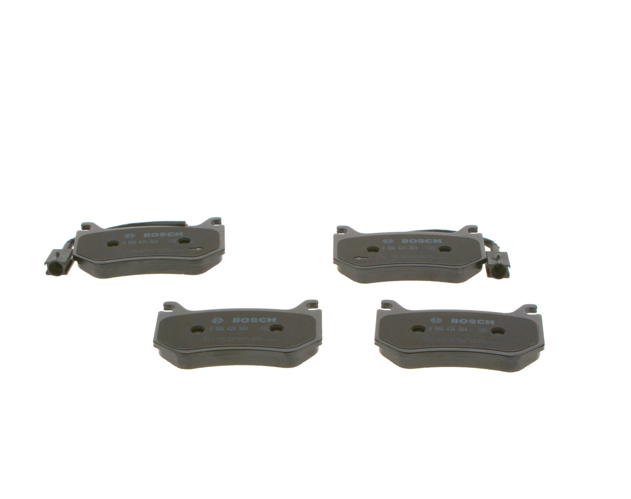Kit pastiglie freno, Freno a disco - 0 986 424 384 BOSCH