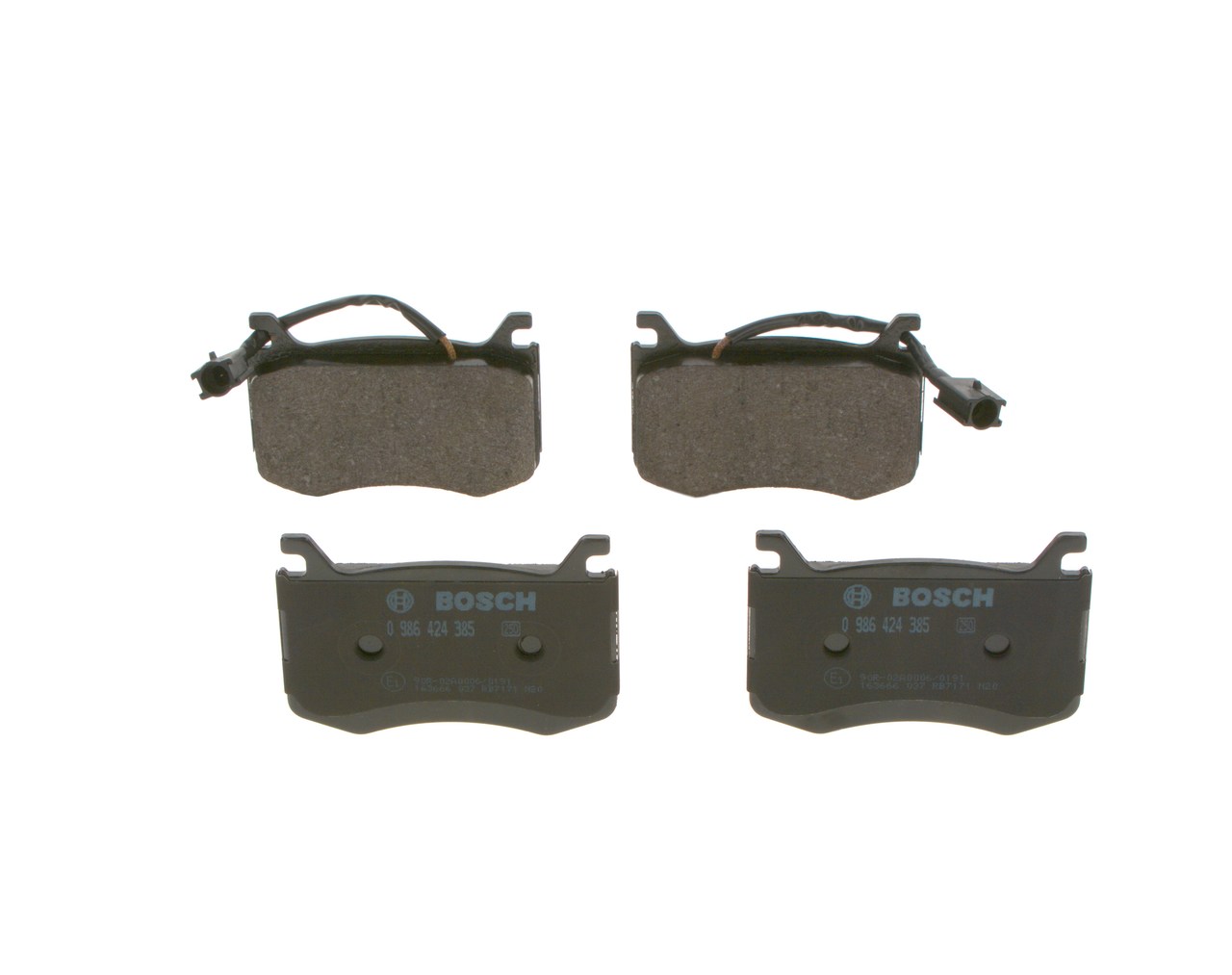Kit pastiglie freno, Freno a disco - 0 986 424 385 BOSCH