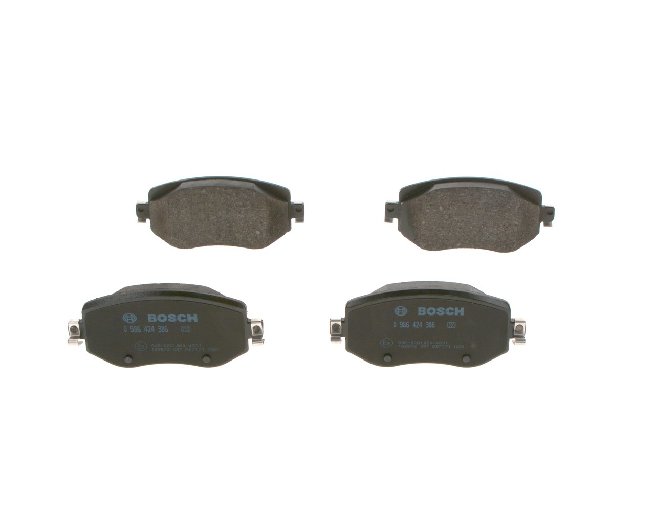Kit pastiglie freno, Freno a disco - 0 986 424 386 BOSCH