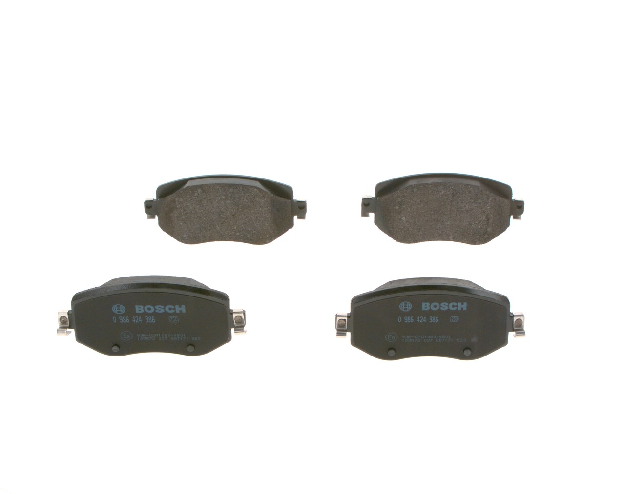 Brake Pad Set, disc brake - 0 986 424 386 BOSCH