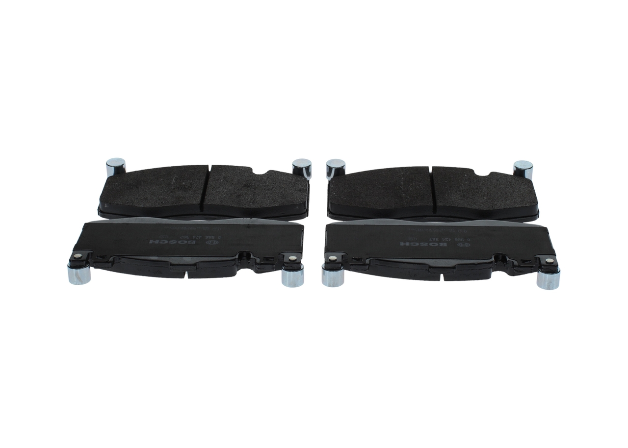 Brake Pad Set, disc brake - 0 986 424 387 BOSCH