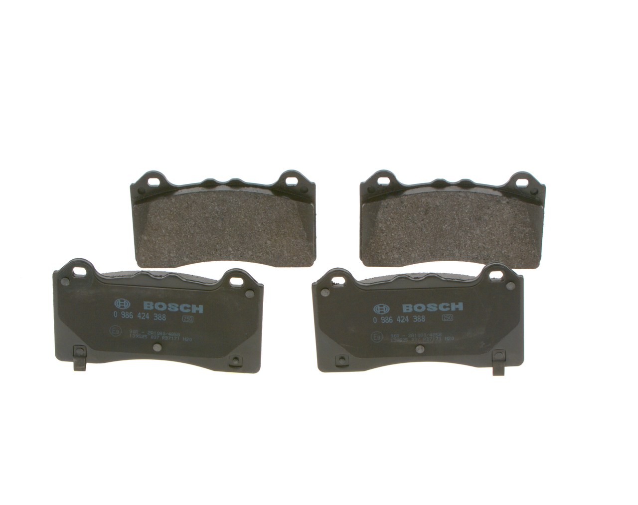 Brake Pad Set, disc brake - 0 986 424 388 BOSCH