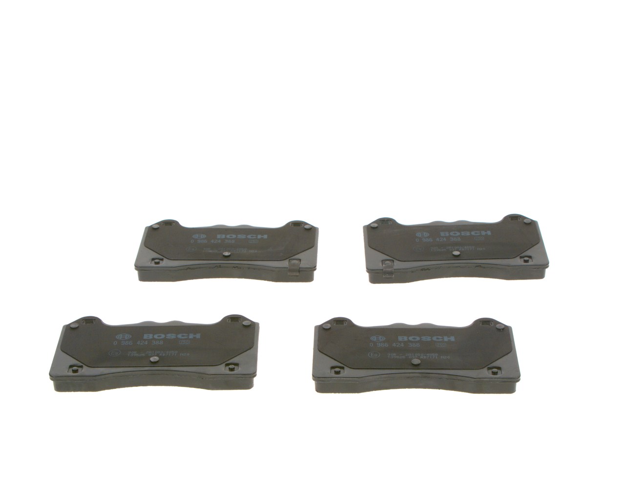 Brake Pad Set, disc brake - 0 986 424 388 BOSCH