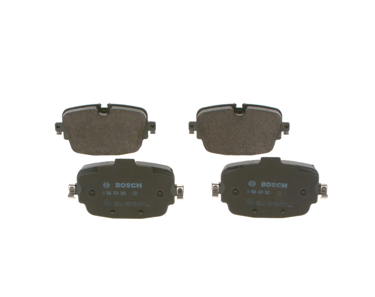 Brake Pad Set, disc brake - 0 986 424 389 BOSCH