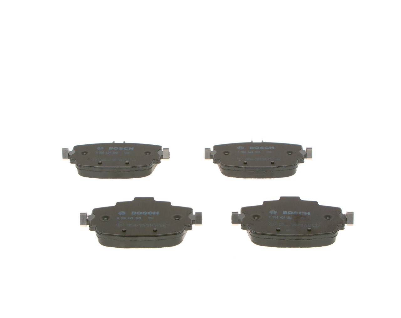 Brake Pad Set, disc brake - 0 986 424 389 BOSCH