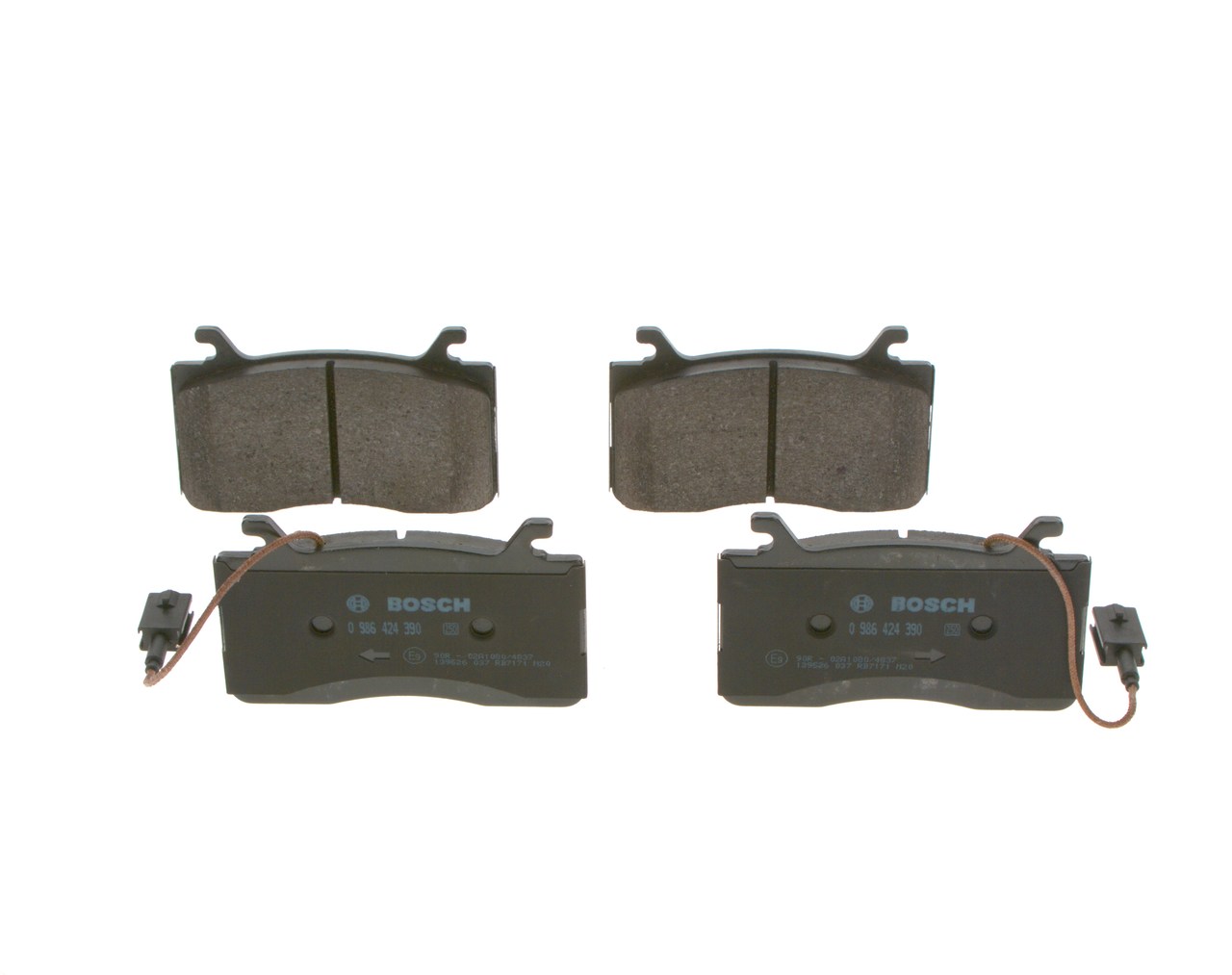 Brake Pad Set, disc brake - 0 986 424 390 BOSCH
