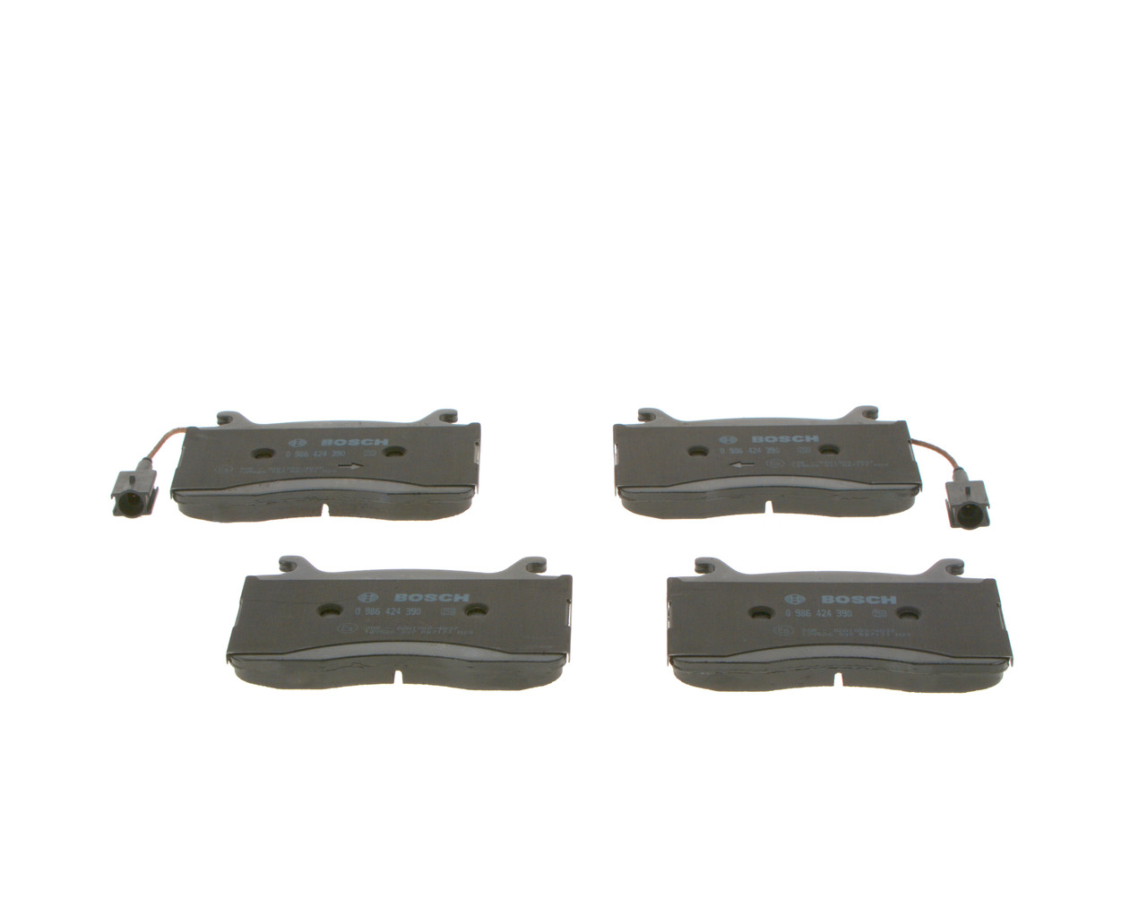 Brake Pad Set, disc brake - 0 986 424 390 BOSCH
