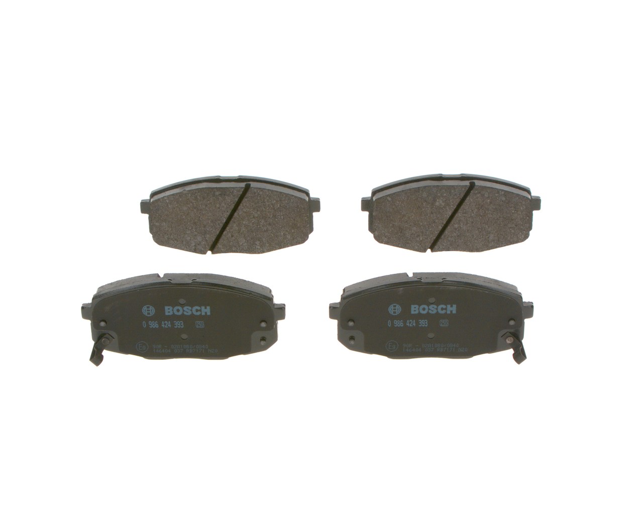 Brake Pad Set, disc brake - 0 986 424 393 BOSCH