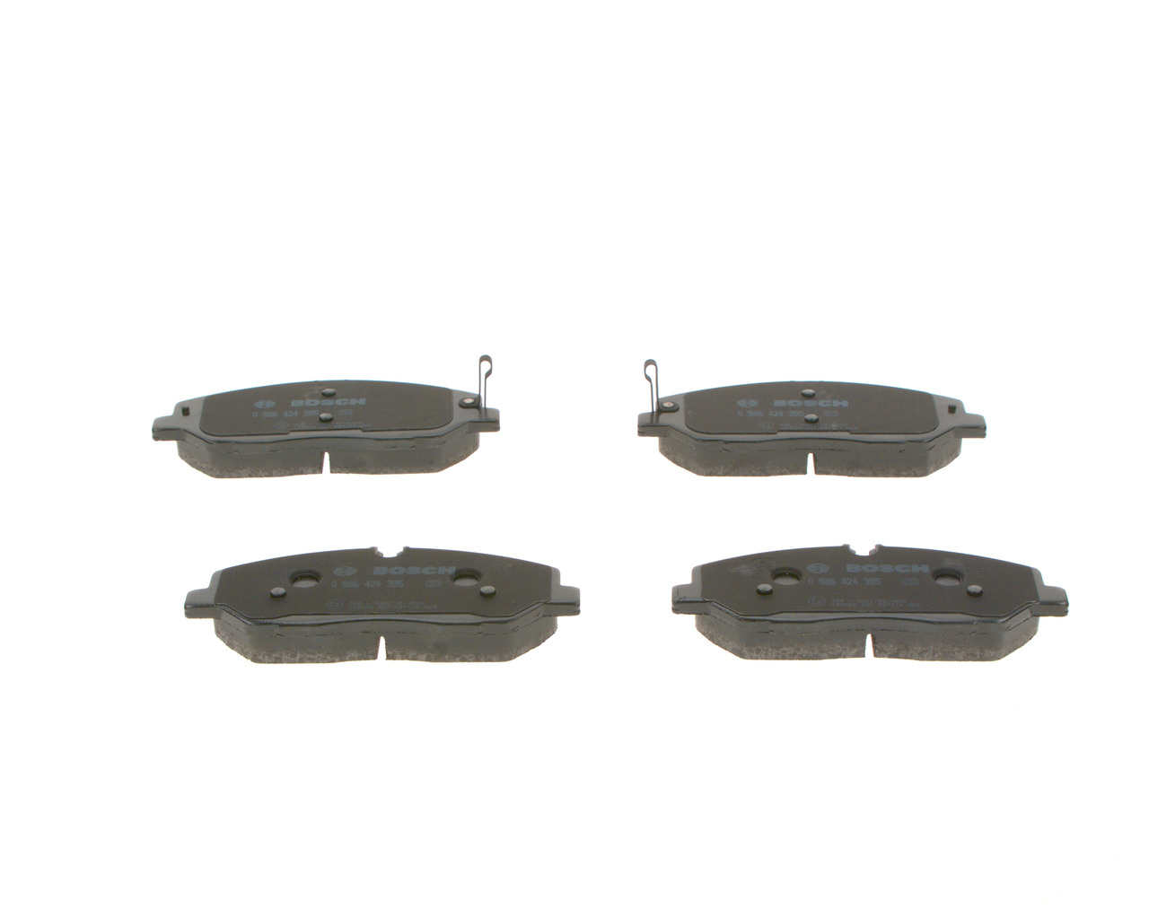 Brake Pad Set, disc brake - 0 986 424 395 BOSCH